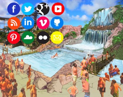 Uno scivolo acquatico genera automaticamente contenuti da condividere sui social network: succede ad Aqualandia!
