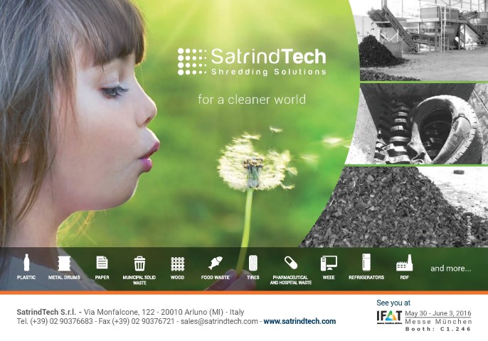 SatrindTech all'IFAT 2016 – Stand C1.246