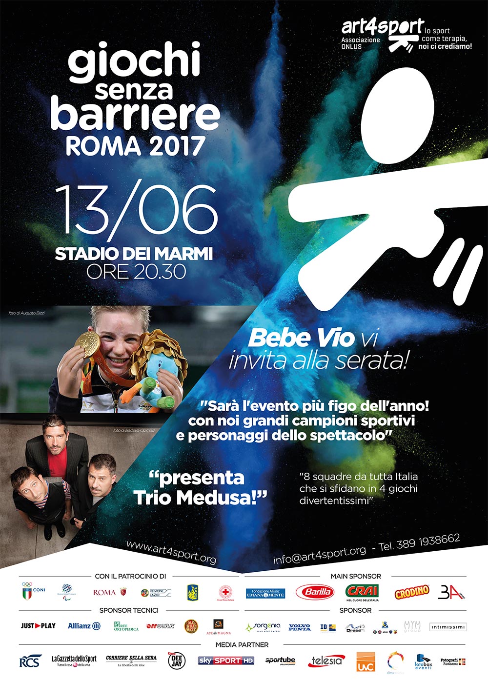 Giochi Senza Barriere, emozioni e colori allo Stadio dei Marmi