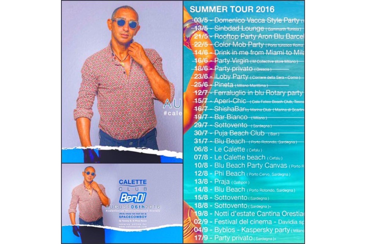Ben Dj - Space Cowboy ed un tour infinito tra Costa Smeralda, Sicilia, Gallipoli (…)