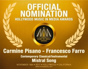 Carmine Pisano e Francesco Farro: due italiani a Hollywood music in media awards