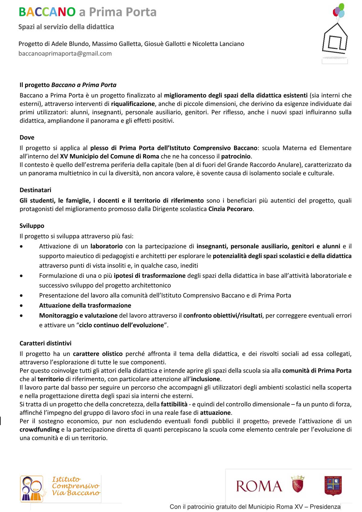 Da settembre ci sarà Baccano a Prima Porta