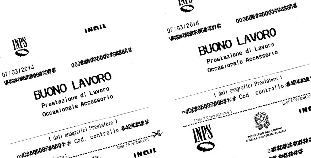Anche i Politici dovrebbero riscuotere tramite, Voucher